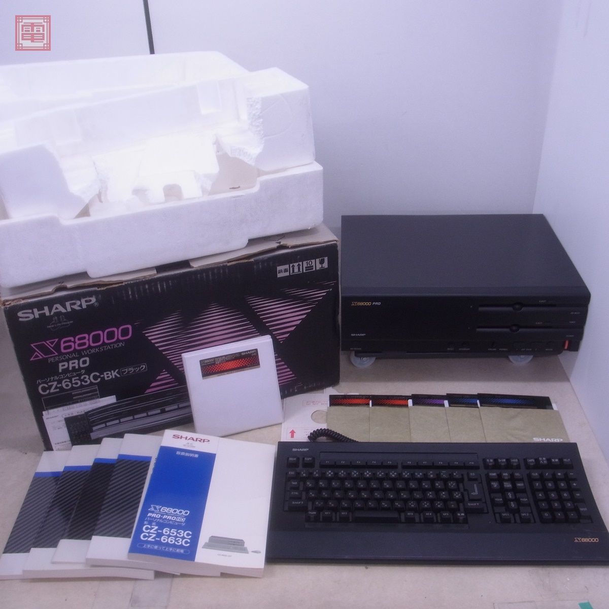 SHARP X68000 CZ-653C-BK PRO Yahoo!オークション - □□ CZ-653C-GY 