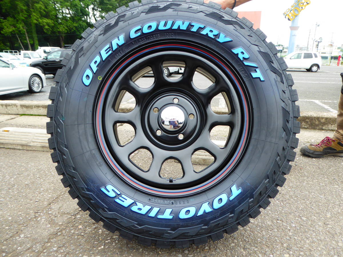 デイトナ SS ブラック 235/70R16 TOYO オープンカントリー R/T 