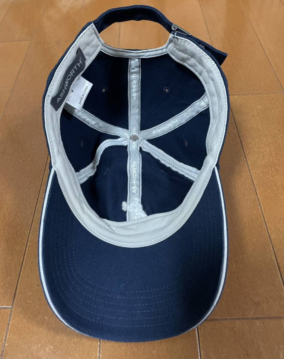 ★Ashworth アッシュワース★ロゴ刺繍がポイント！ネイビーカラーレディースキャップ/フリー_4