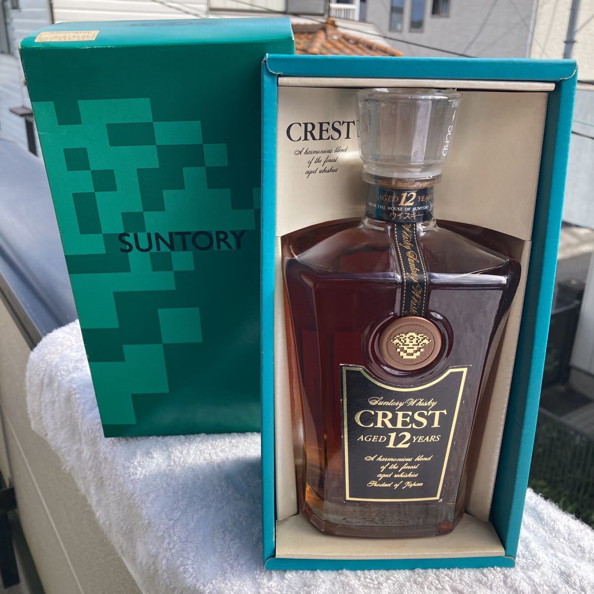 未開栓 SUNTORY CREST WHISKY サントリーウイスキー クレスト12年デ