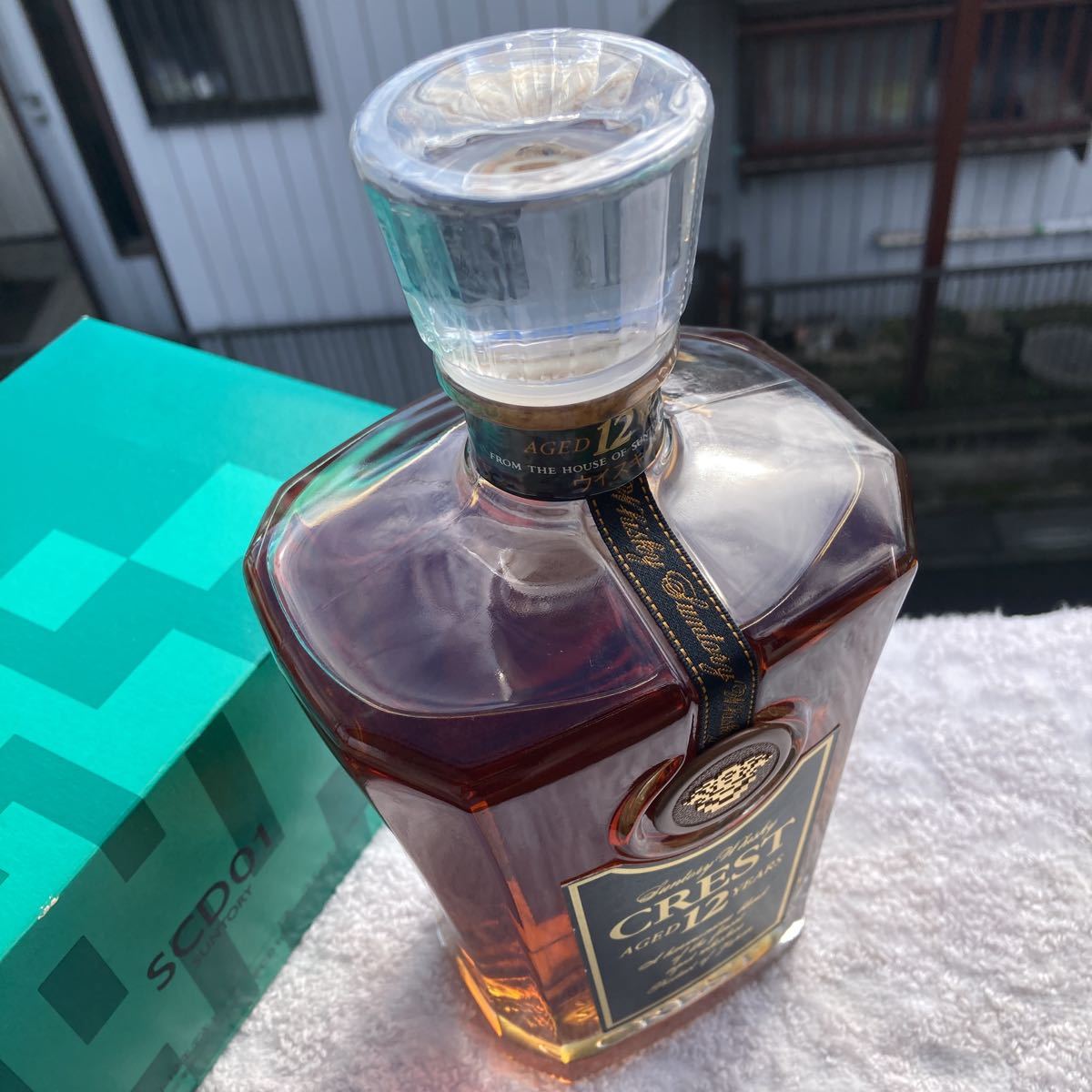 未開栓 SUNTORY CREST WHISKY サントリーウイスキー クレスト12年デ