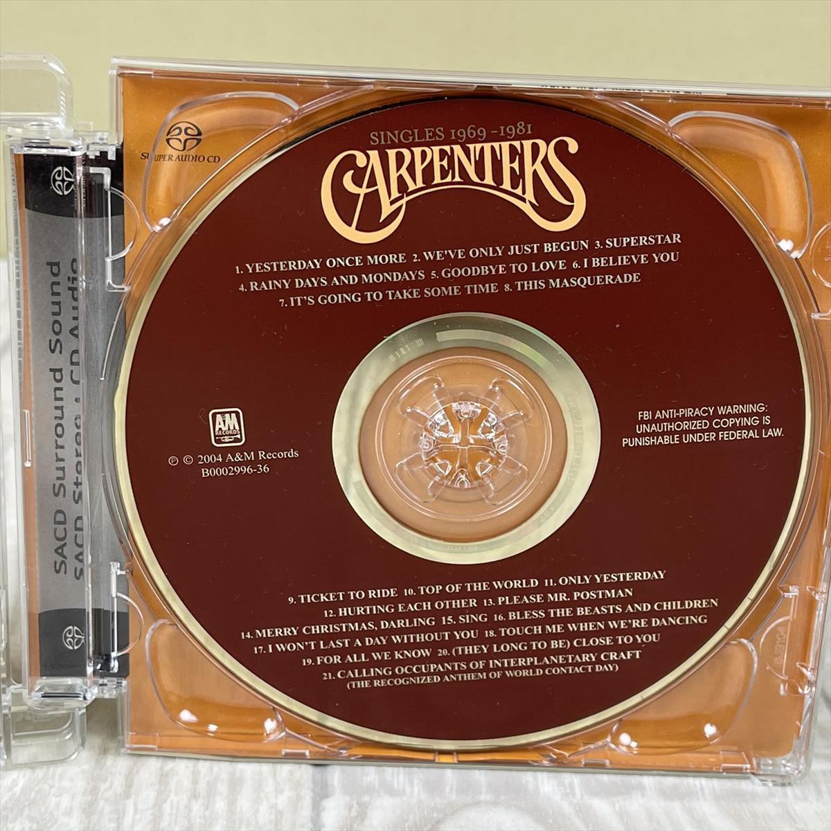 メ*7様 CARPENTERS Singles 1969-1981 SACD/C メ*7様 CARPENTERS Singles