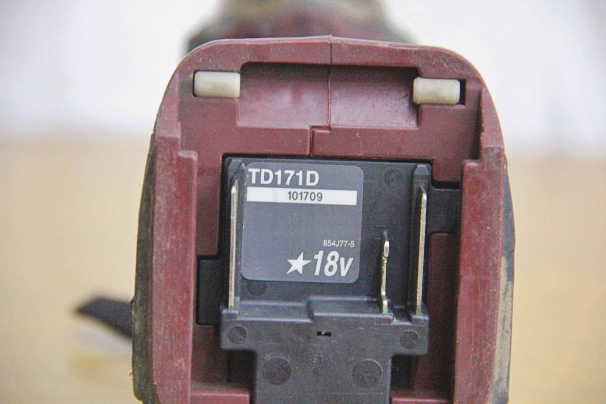 ※ジャンク品 完全不動品 makita マキタ 充電式インパクトドライバ TD171D 18V 本体のみ 101709 管-221015 BRAR makita TD171D 完全不動品 管250517 BRAR 充電式ペンインパクトドライバ