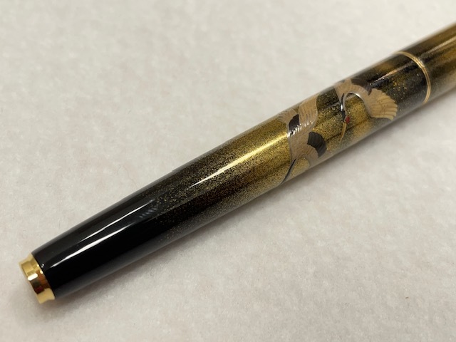 50144 未使用美品 鶴 国光会 ペン先14K PILOT 蒔絵 万年筆(パイロット
