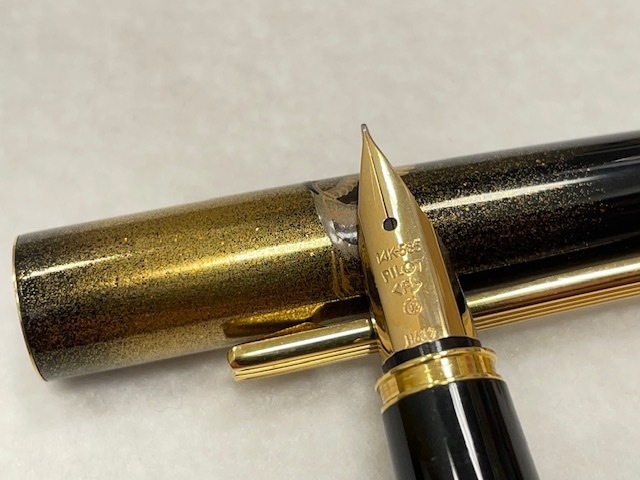 50144 未使用美品 鶴 国光会 ペン先14K PILOT 蒔絵 万年筆(パイロット