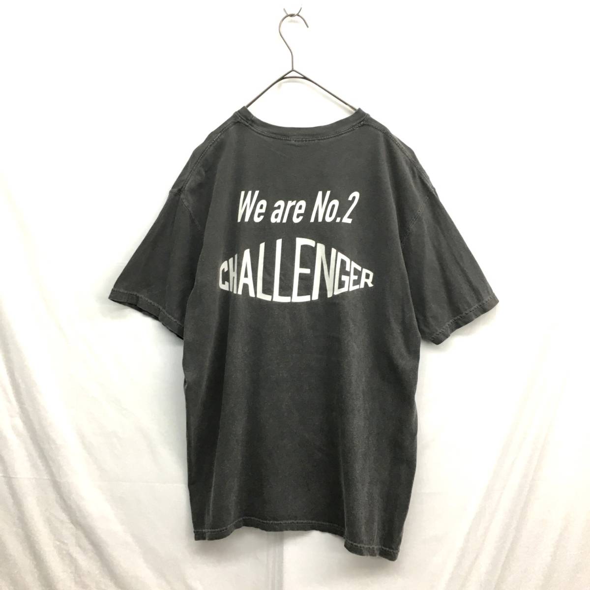 HZ9173☆CHALLENGER : WE ARE No.2 TEE☆L☆グレー チャレンジャー T 