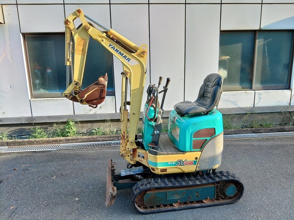 ヤンマー SV08 ユンボ SV08（SV08-1E）｜ミニショベル／油圧ショベル｜建設機械｜ヤンマー YANMAR H-9366ジャンク品 2905h &frasl; 走行可能 | SV08-1E 重機 ミニユンボ（ミニ油圧ショベル）~1t ミニショベル ミニユンボ ヤンマーsv08(建設機械、重機