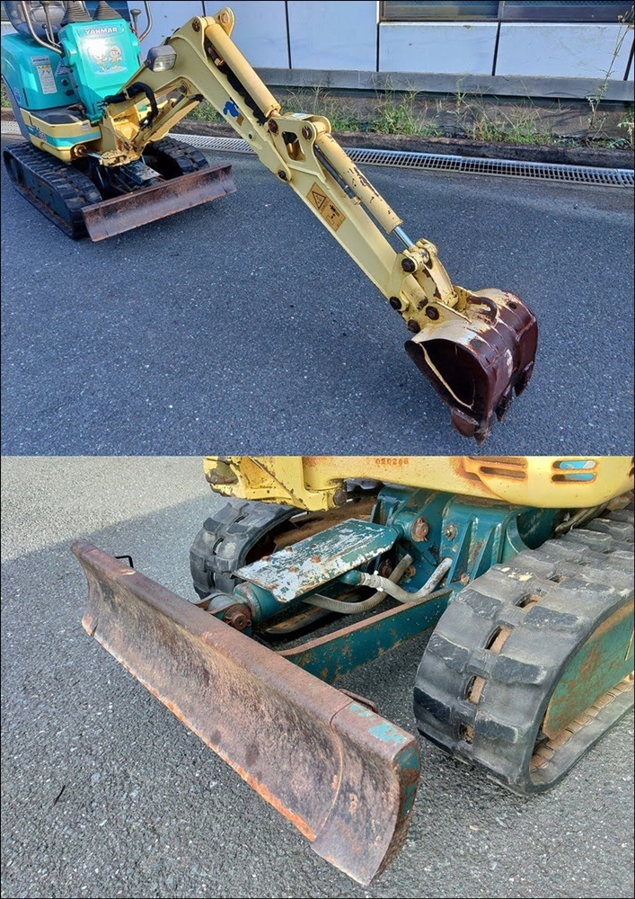 ヤンマー SV08 ユンボ SV08（SV08-1E）｜ミニショベル／油圧ショベル｜建設機械｜ヤンマー YANMAR H-9366ジャンク品 2905h &frasl; 走行可能 | SV08-1E 重機 ミニユンボ（ミニ油圧ショベル）~1t ミニショベル ミニユンボ ヤンマーsv08(建設機械、重機