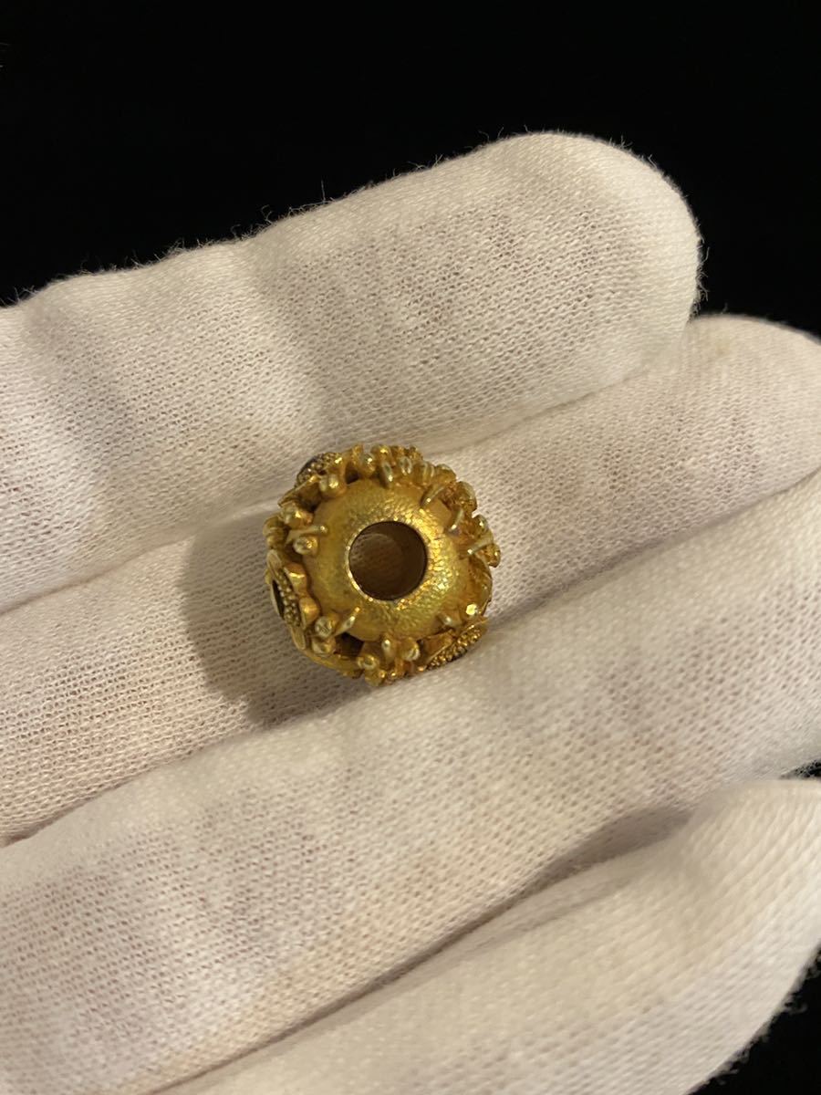 中国美術 翡翠？ 白玉？ 透かし彫刻 / SILVER刻印 細密 肉厚 銀金具
