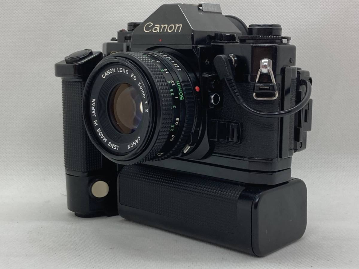 キヤノン Canon A-1 35mm Film Camera + New FD 50mm F2 標準レンズセット #3838