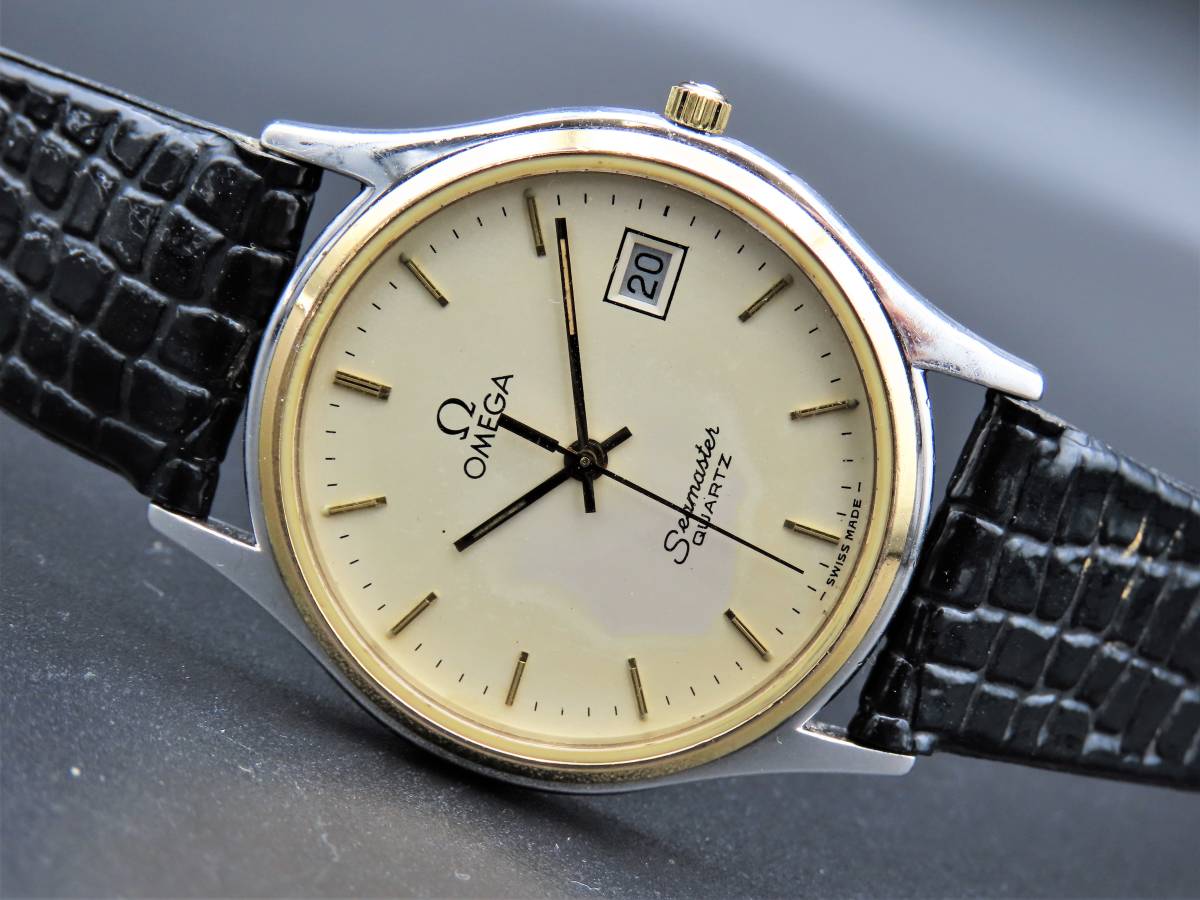 1円～! 稼動品☆正規品 OMEGA オメガ シーマスター クォーツ Cal.1430 
