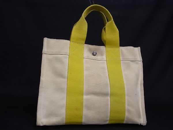 ☆HERMES エルメス キャンバス ボラボラPM シルバー金具 ハンドバッグ