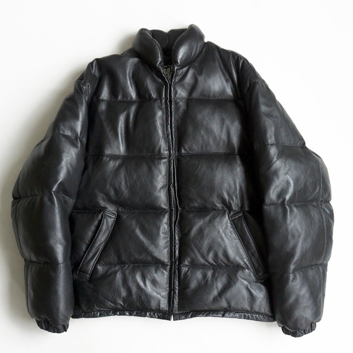 雰囲気抜群】SCHOTT【214D/レザーダウンジャケット】40 ラムレザー 