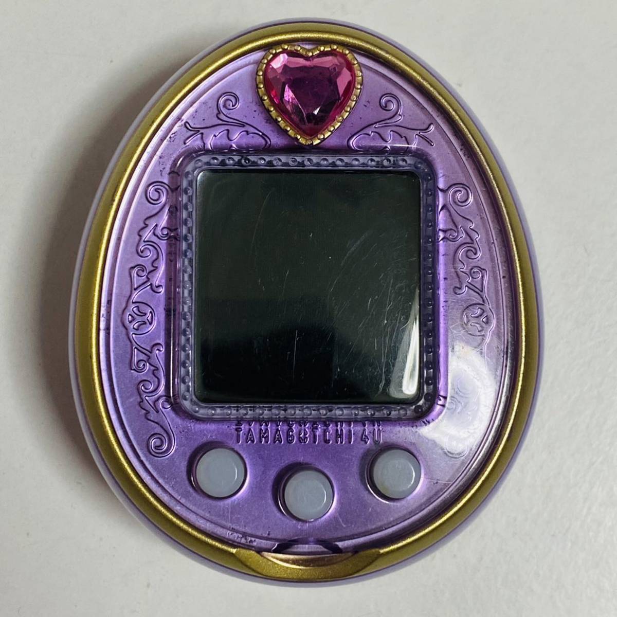 【動作確認済】たまごっち4Uパープル　ストラップ付き 動作品】BANDAI バンダイ TAMAGOTCHI 4U たまごっち 4U Anniversary