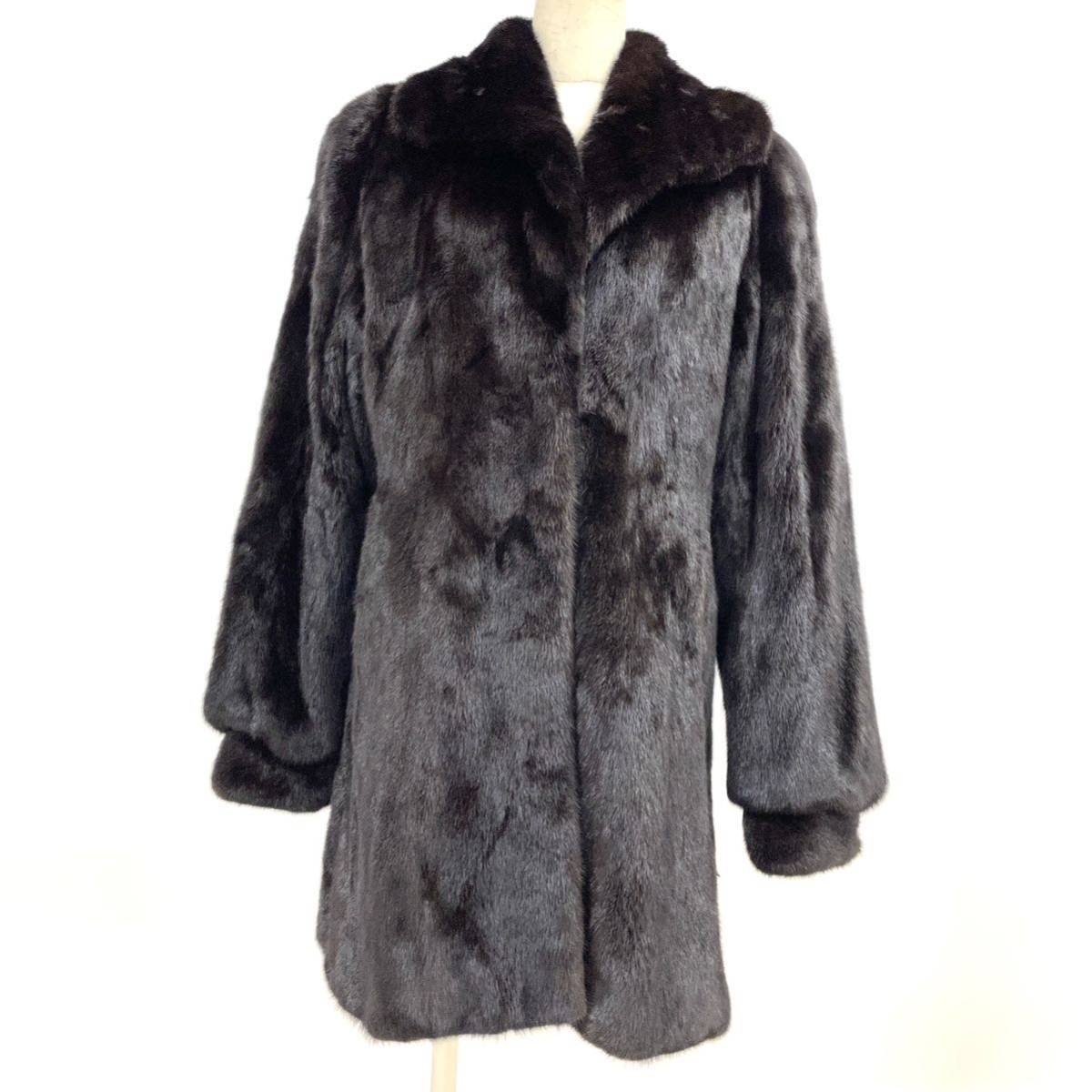 七福】fk416 AMERICAN FUR AWARDS セミロングコート デザインコート 