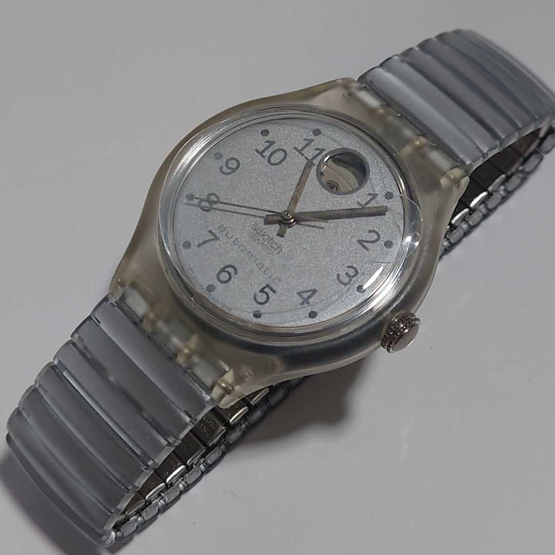 日本直販 未使用 稼働 SWATCH スウォッチ オートマチック スケルトン