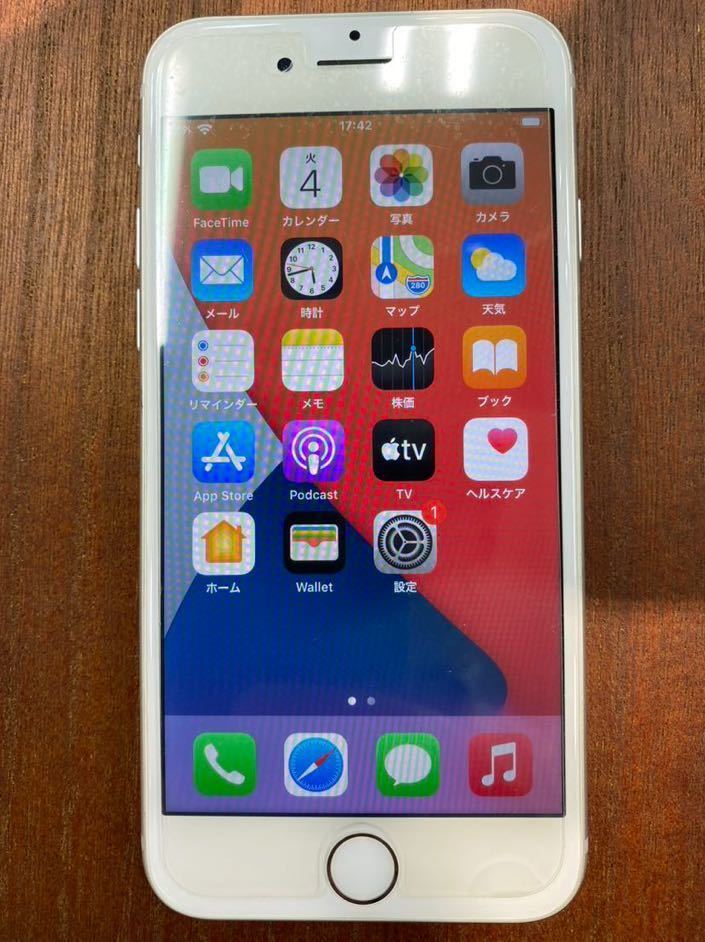 iphone8 64GB 中古 美品 シルバー simフリー docomo au soSoftBank