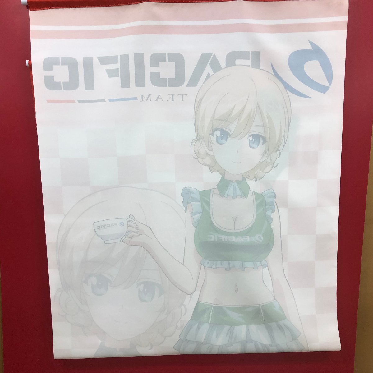 1円出品】（タペストリー）ダージリン「PACIFIC RACING TEAM×ガールズ 