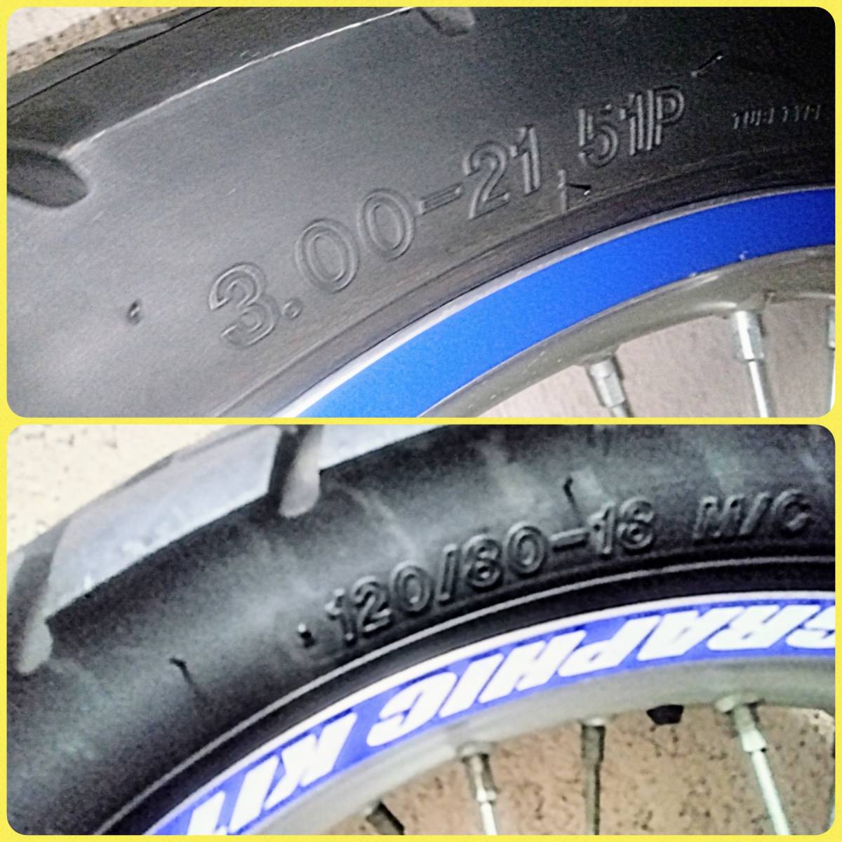 格安】WR250R 純正ホイール 21インチ/18インチ 前後セット♪ WR250XのR