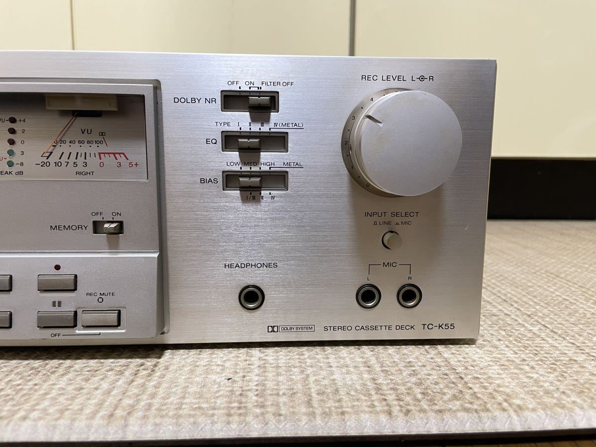 SONY ソニー カセットデッキ TC-K55 修理済 全機能動作 概ね美品 SONY