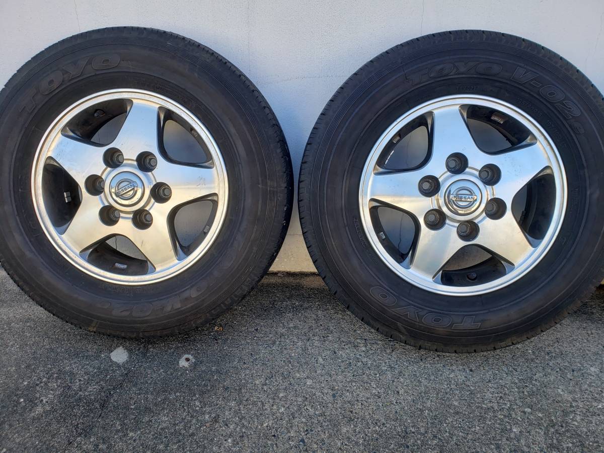 E25NV350キャラバン純正アルミホイール 195/80R15 107/105L 4本 6穴