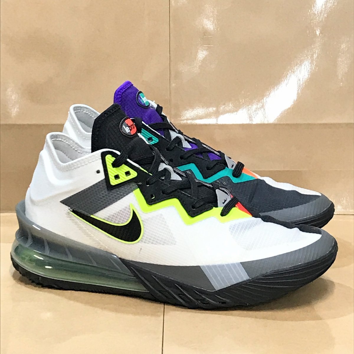 27.5cm US9.5 NIKE LEBRON 18 LOW CV7562-100 ナイキ バスケットボール  