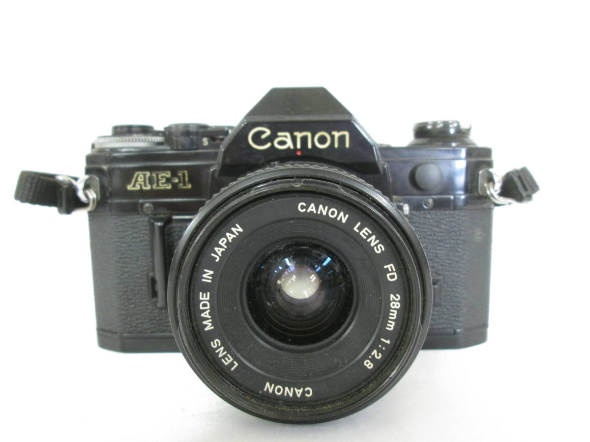 ② Canon キャノン AE-1 CANON LENS FD 28mm 1:2.8 フィルムカメラ ② Canon キャノン AE-1 CANON LENS FD 28mm 1:2.8 フィルムカメラ