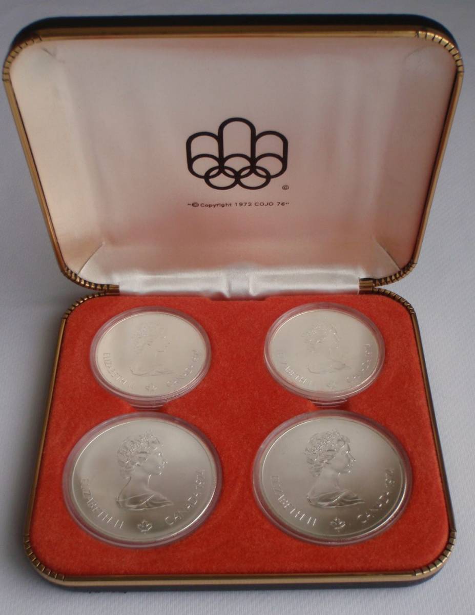 1973年 カナダ 1976年 モントリオール オリンピック 記念銀貨 4点