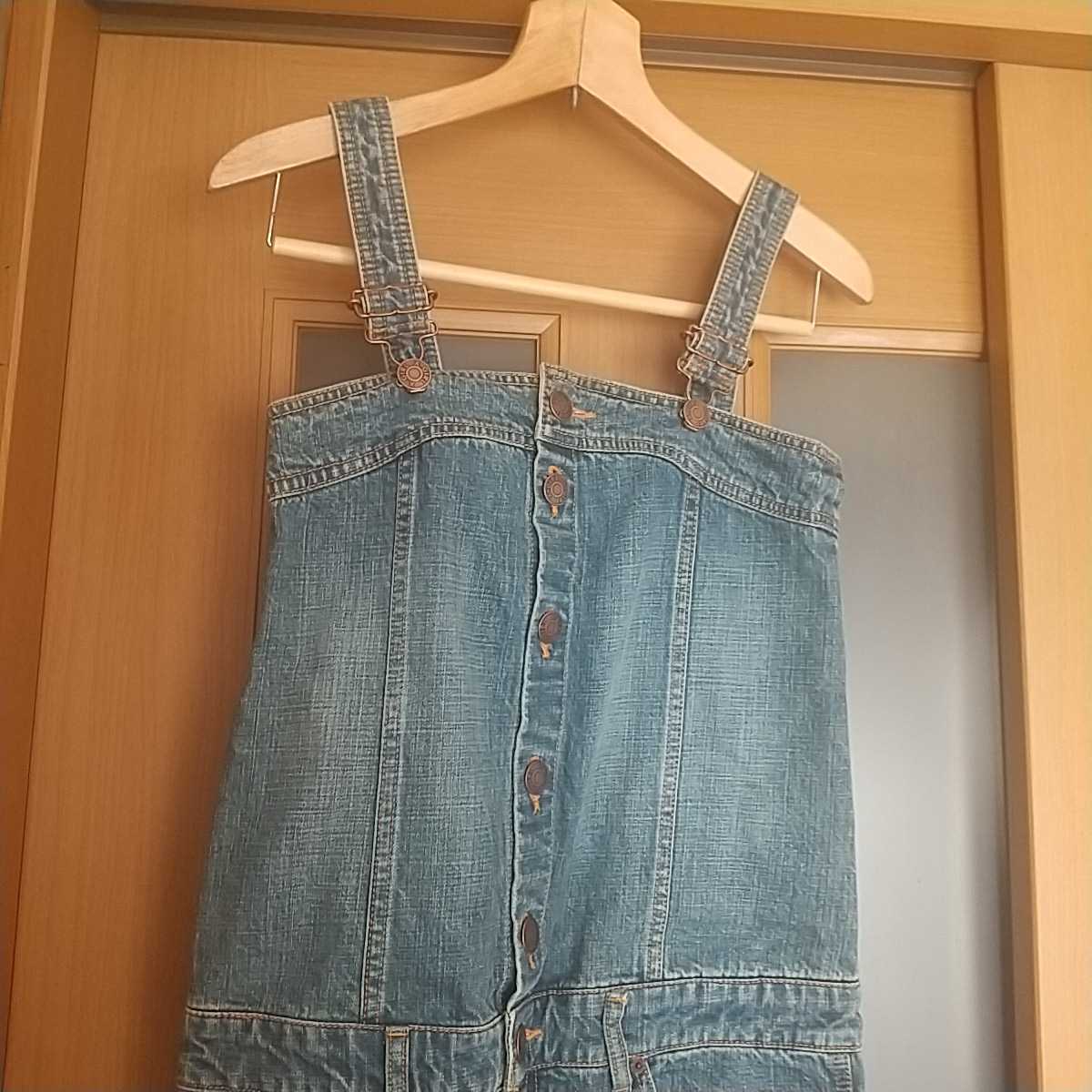 新品未使用!!X-Girl デニムオールインワン オーバーオール サロペット