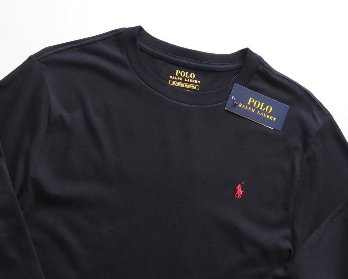 新作入荷，定番 未着用 ポロラルフローレン正規品 日本M L相当 長袖コットンTシャツ 黒 ロンT 男女兼用 ジーンズやジャケットにも 定番(長袖Tシャツ)｜売買されたオークション情報、yahooの商品情報をアーカ 男性用