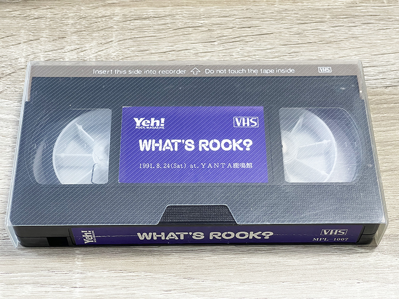 レアVHS】WHAT'S ROCK(91.8.24 LIVE at YANTA鹿鳴館)※DVD-R&オマケ付