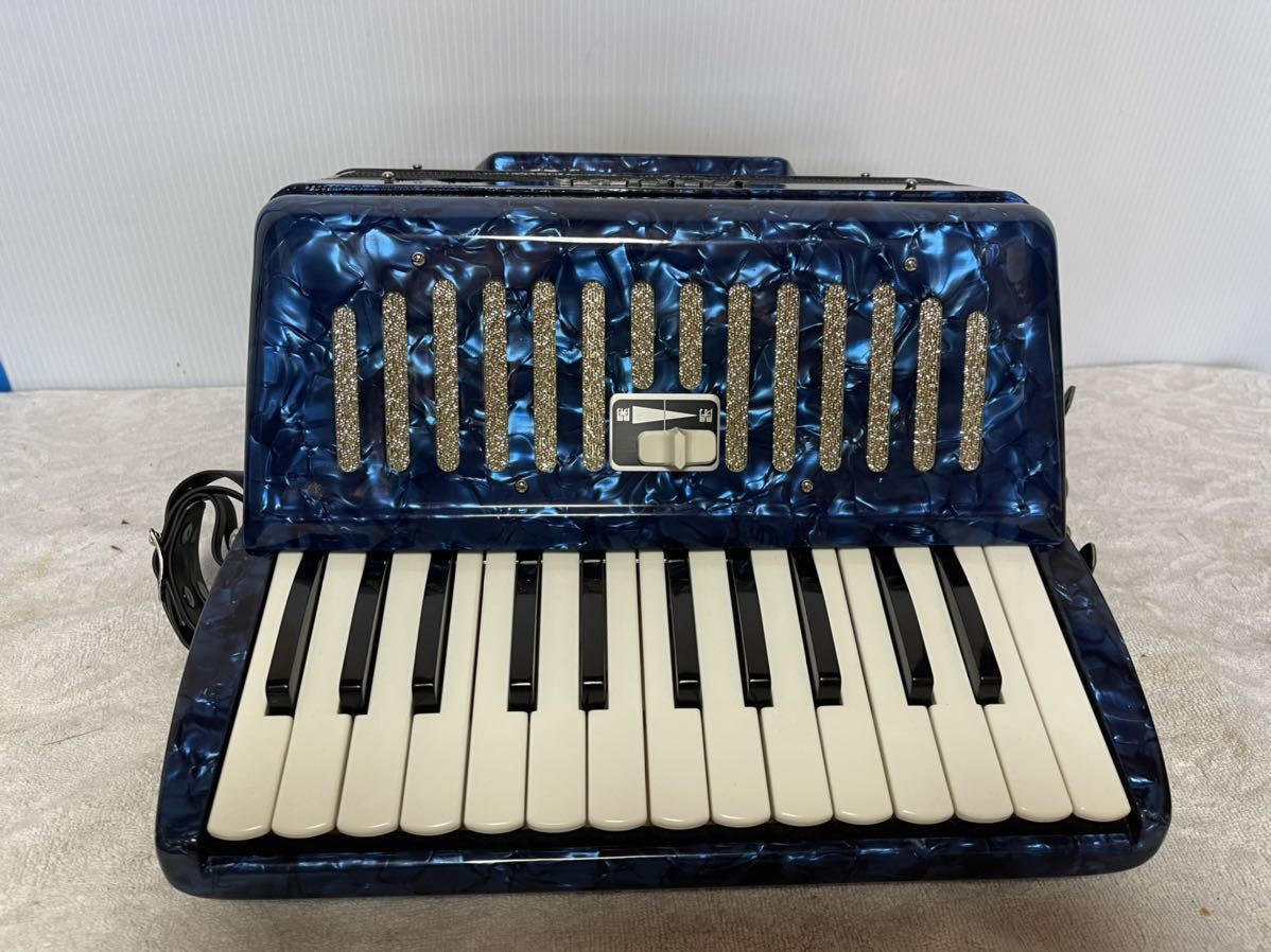 YAMAHA アコーディオンT-25B 青 ソフトケース付き ヤマハ