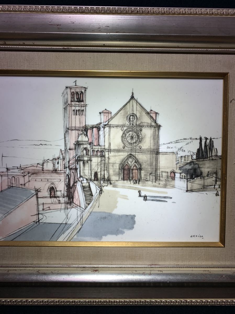小磯良平 外国の風景 陶板 陶板画 風景画 (絵画)｜売買された