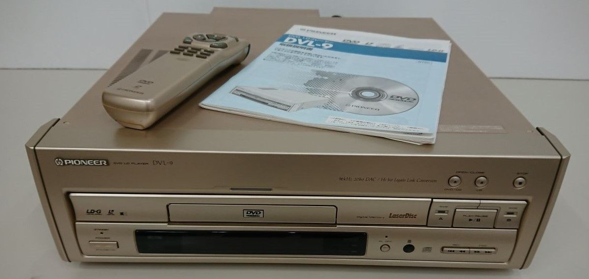 動作品 Pioneer DVL-9 純正リモコン付き オーディオ/PIONEER DVL-9 DVD LDプレーヤー/簡易動作確認済み
