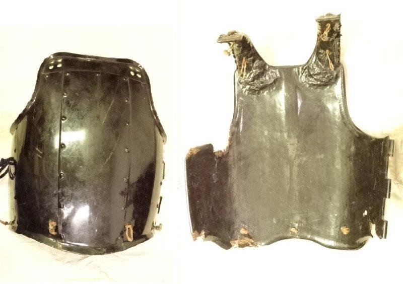 甲冑 胴 時代物 武具 着用可能 運賃着払 甲冑 時代 江戸鎧 兜 鎧 0330S25G 1217Q1GY 上面が曲線の木製