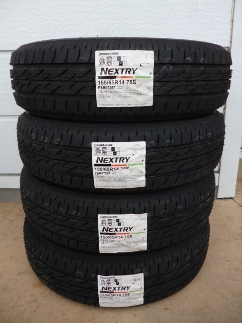 【お得，品質保証】 本州 ブリヂストンネクストリー155/65R14 4本￥14 800 軽自動車ワゴンRムーブシフォンNBOXNONEミライースココアラパン(ブリヂストン)｜売買されたオークション情報、yahooの商品情報をアーカイブ 14インチ
