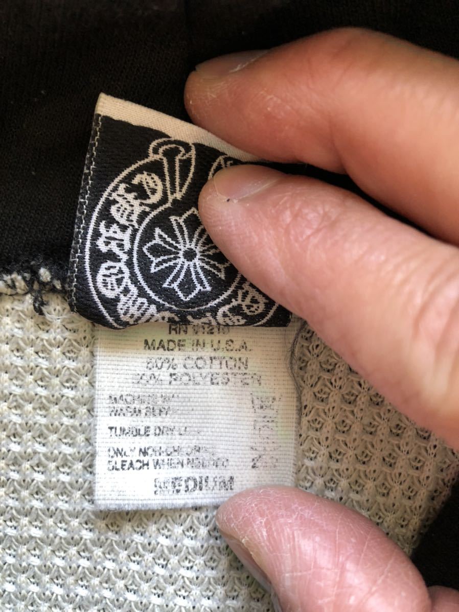 激レア 美品 CHROME HEARTS クロムハーツ パーカー M BLACK 黒 