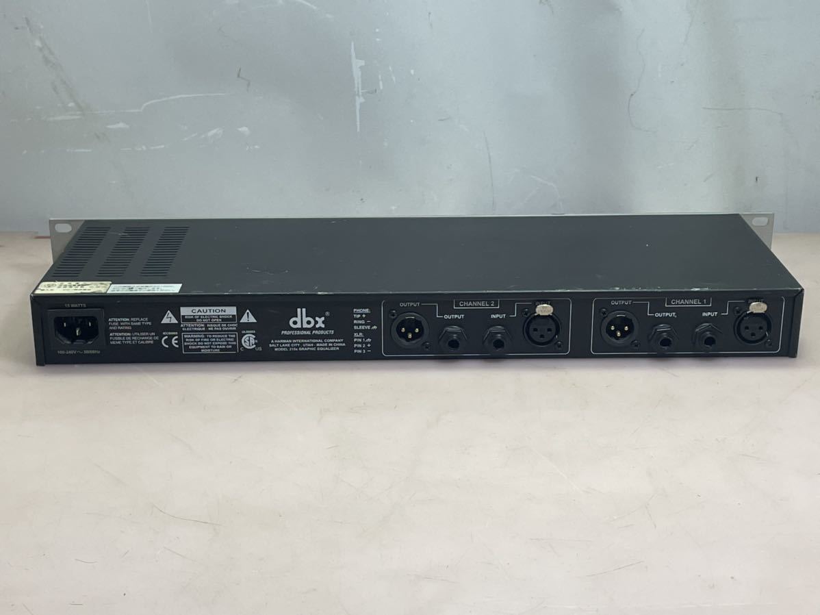 1050 グラフィックイコラ イコライザー dbx 215S 音出し確認 中古 215s