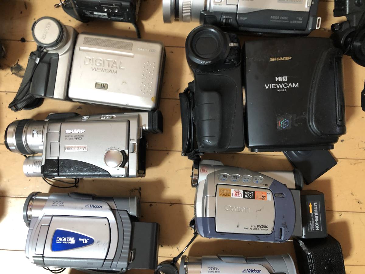 デジタルビデオカメラ SONY Victor CANON 7台まとめて売る SONY Canon 