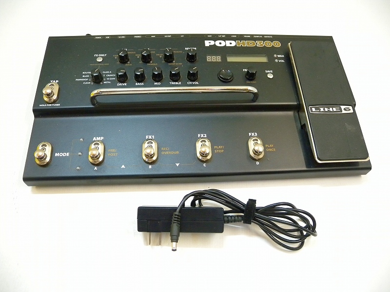 C0659☆LINE6 POD HD300 アンプシュミレーター マルチエフェクター ※AC