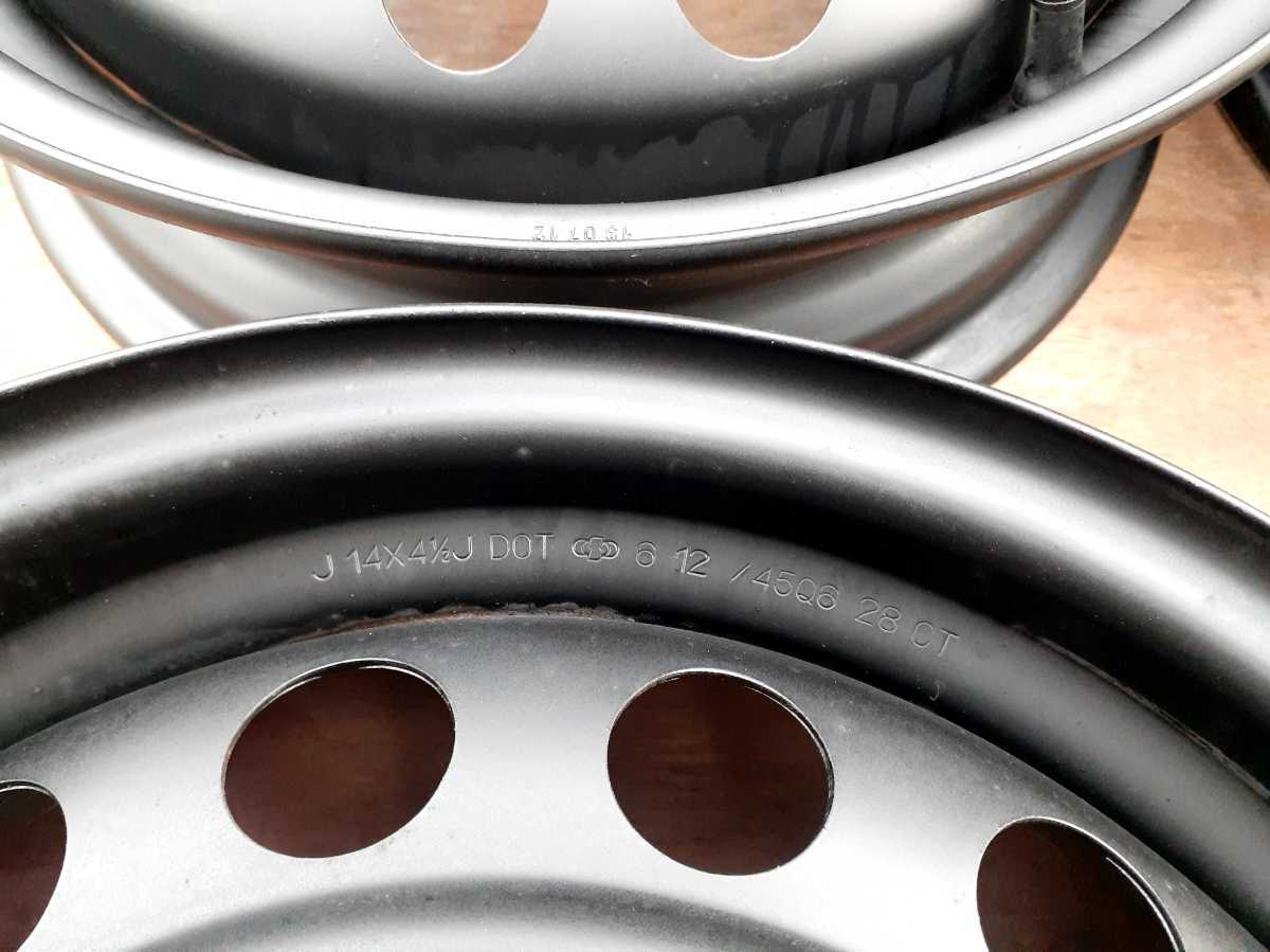 スチールホイール ダイハツ純正タントL375S　鉄・スチールホイール４本コンテ ダイハツの通販