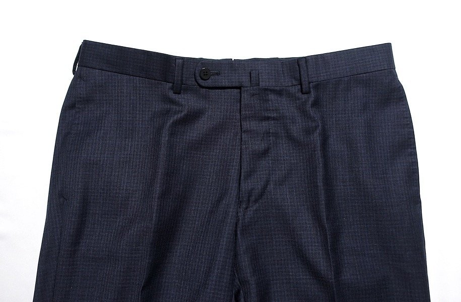 美品 BEAMS F ビームスエフ スーツ チャコールグレー 46 バーズアイ
