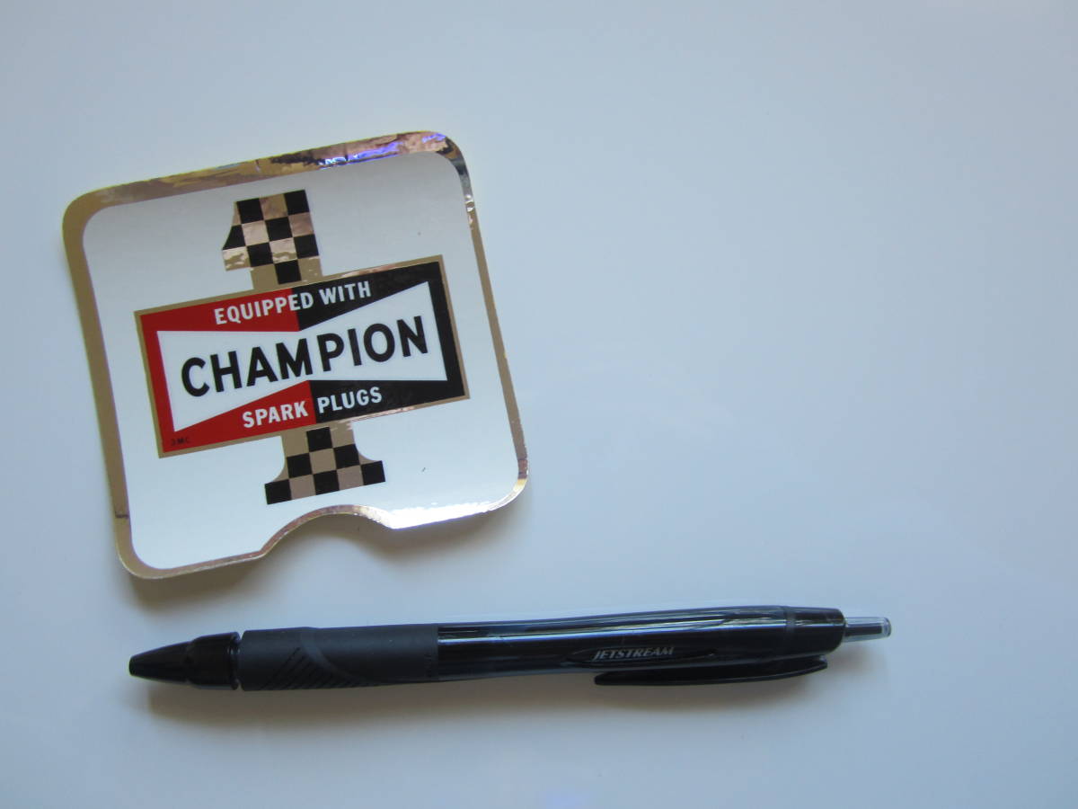 CHAMPION 1 スパークプラグ チェッカーフラッグ チャンピオン 旧車