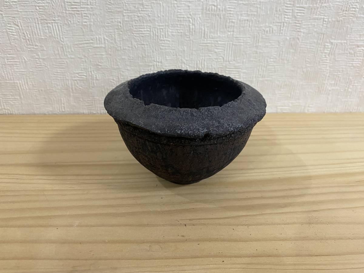 未使用品】細川政己/霞鉢/陶器鉢/鉢/植木鉢/Y鉢/2（検索 invisible ink