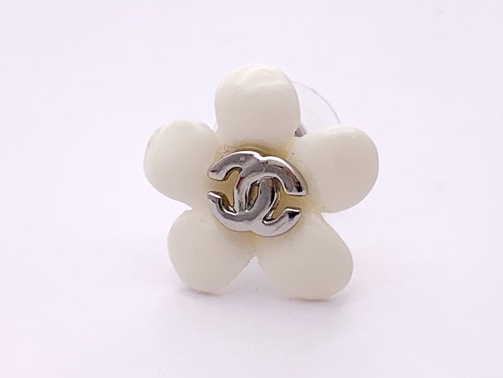 CHANEL シャネル ココマーク ×フラワー ピアス 片耳のみ 片方ピアス