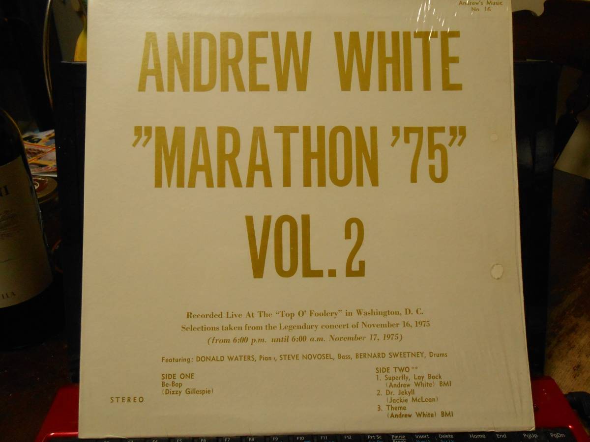  ANDREW WHITE／MARATHON '75 VOL.2 USA盤(ジャズ一般)｜売買されたオークション情報、yahooの商品情報をアーカイブ公開 - オークファン ジャズ一般