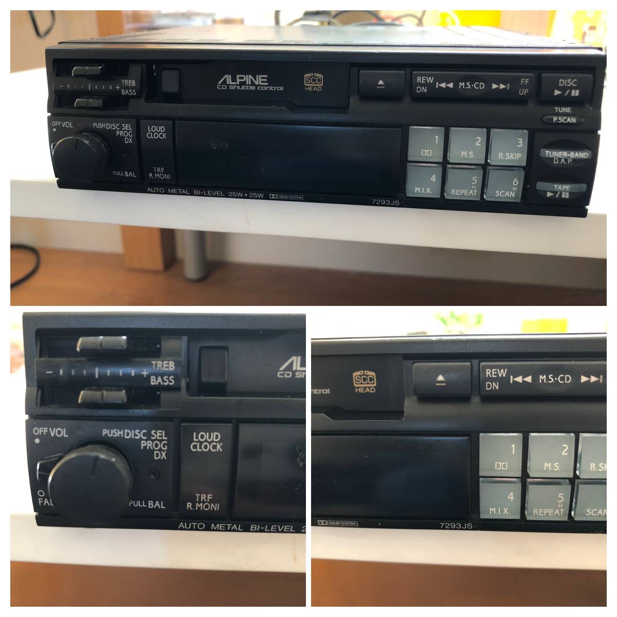 ジャンク品 ALPINE 7292JS カセットデッキ パワーアンプ 3503 動作品 ALPINE 7293J 当時物 アルパイン カセットデッキ 【公式通販】