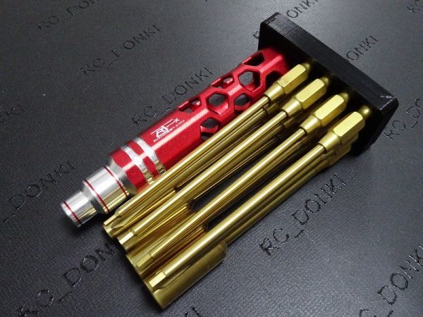 RJX製高品質ドライバー12本セット 六角ドライバー 4本1.5MM2.0MM2.5MM3.0MMクッションドライバー4.0mm+5.0mm+貫通マイナス ドライバー 赤-