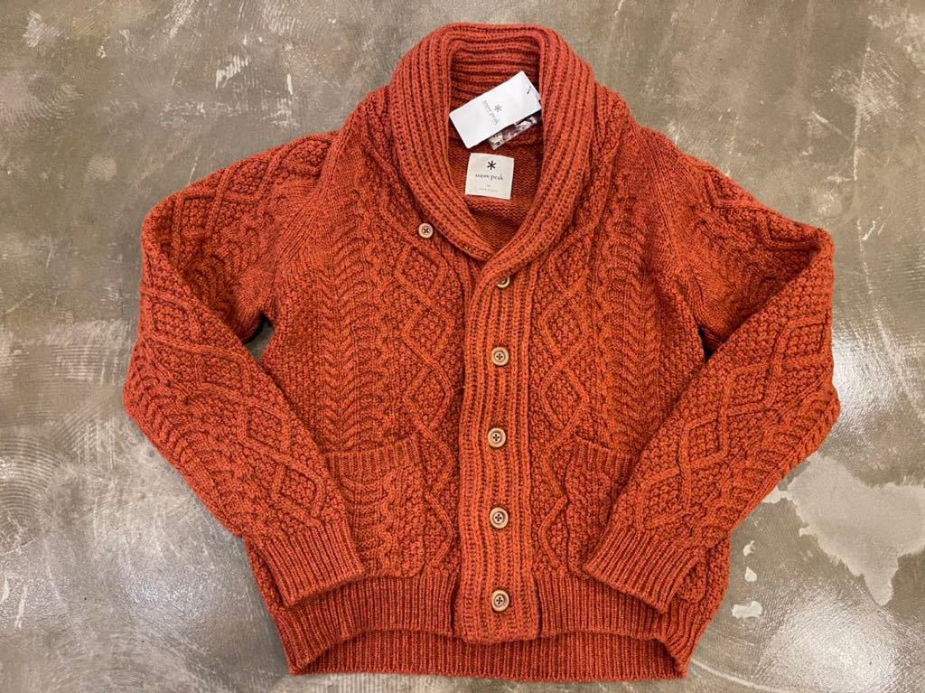 peak Knit snow イノウエ The Knit&frasl;セーター(厚手)&frasl;S&frasl;ナイロン **SNOW PEAK**スノーピーク**Alpaca Knit Cardigan**カーディガン**Mサイズ**送料無料