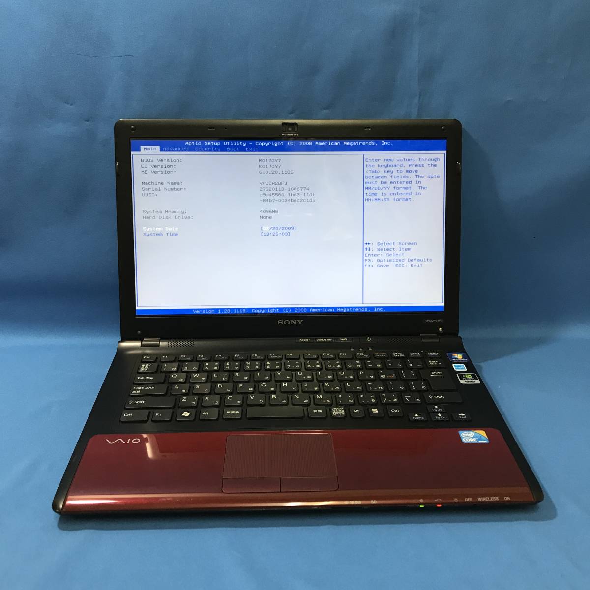 SONY VAIO VPCCW28FJ -R - i3 - 11 VAIO SONY VPCCW28FJ 250GB⁄Core-i3